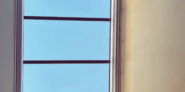 Skylight in clinic, depicting the beautiful winter sun at the wintering wellness event in 2026.